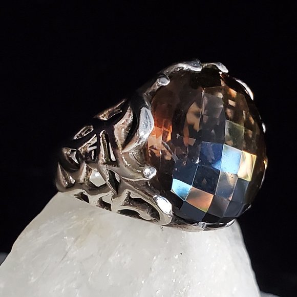GG Unique Jewelry Jewelry - Silver Ring Topaz Genuine Stone